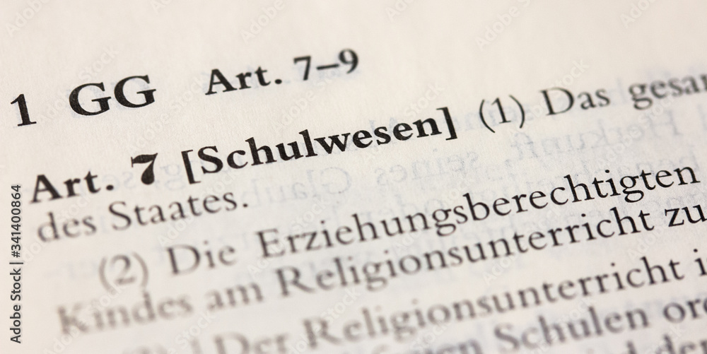 Art. 7 GG Schulwesen Verfassung Grundgesetz Art. 7 GG Schulwesen Verfassung Grundgesetz