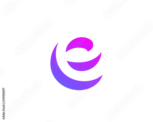 Letter E logo icon design template elements
