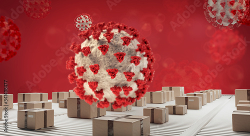 logistic centre and concept...