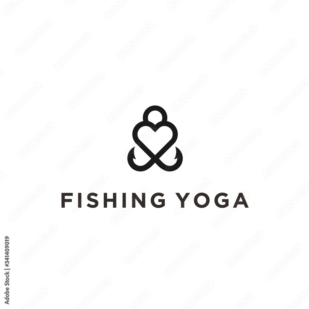 Love yoga logo vector designs Love yoga logo vector designs