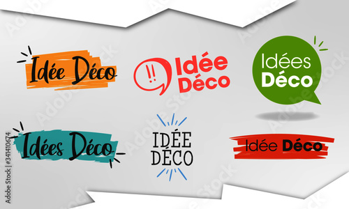 Idées déco - logo - sticker - label
