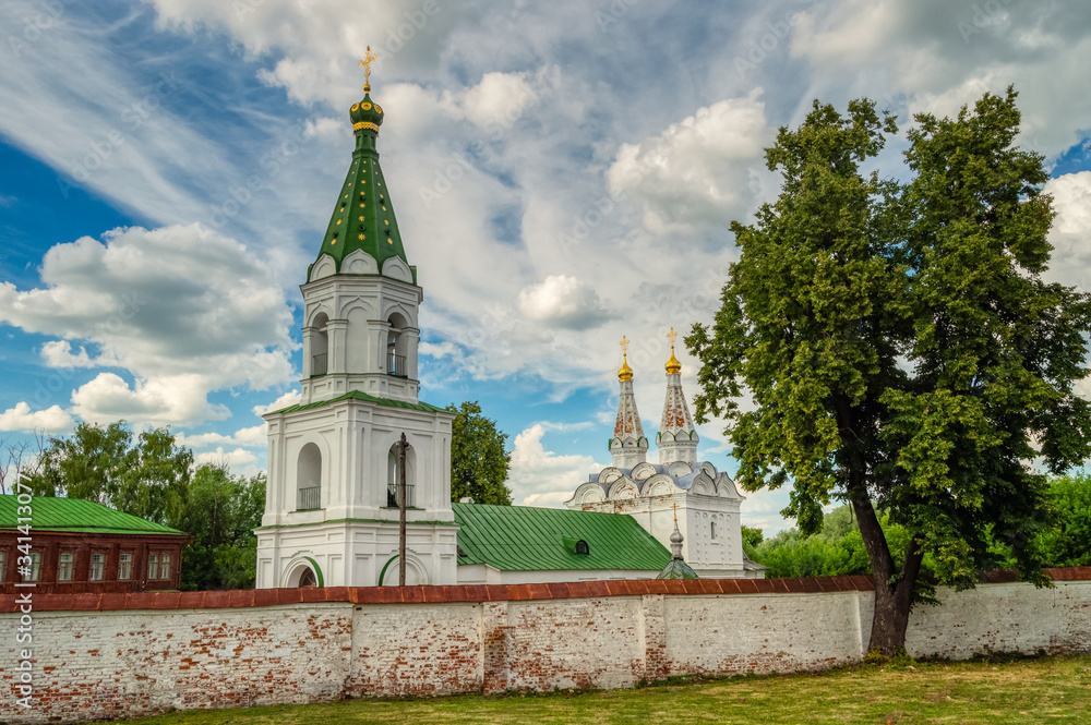 Fototapeta premium Ryazan, Russia, Church of the Descent of the Holy spirit of the Ryazan Kremlin on a Sunny summer day