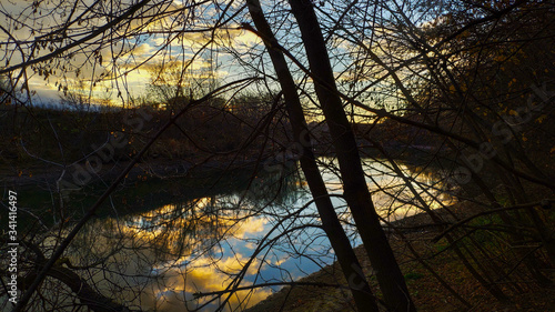 reflection in the river