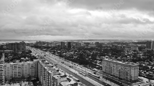 view from a height of the city of Kazan