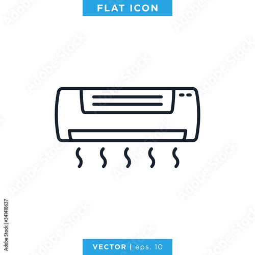 Air Conditioner Icon Vector Design Template © fafostock