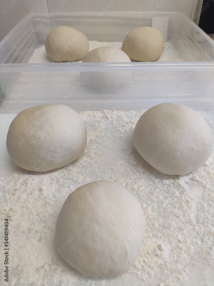 cold Fermented professional pizza dough cold Fermented professional pizza dough