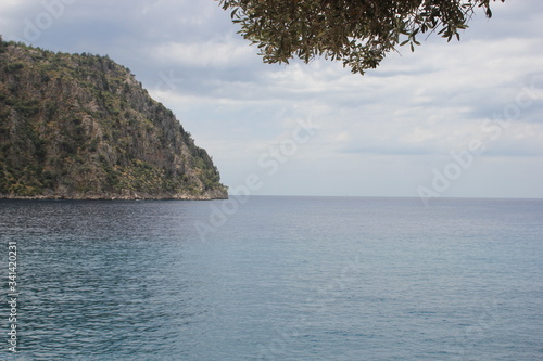 Butterfly valley, TURKEY - 20 MAY 2016: Summer romantic butterfly valley sea beach view with clear water and peaceful atmosphere © Светлана Кокорина