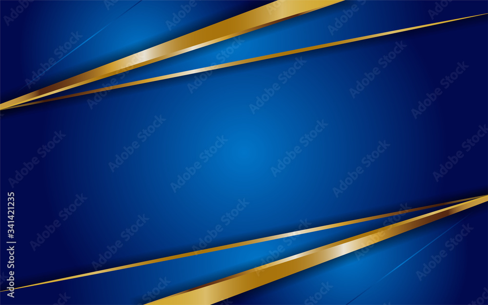 Luxurious dark blue background with a combination of line gold Luxurious dark blue background with a combination of line gold