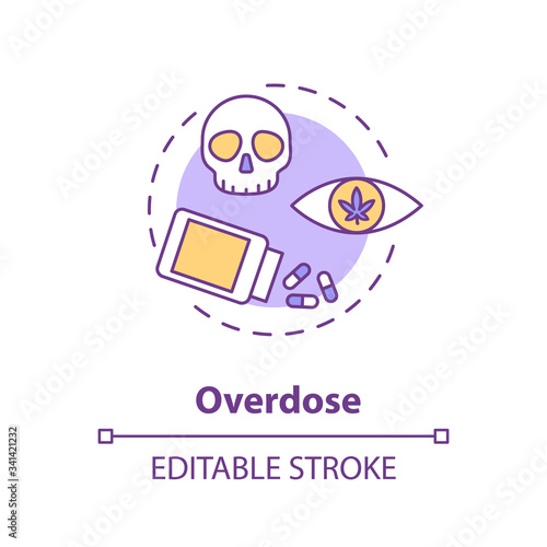 Overdose concept icon