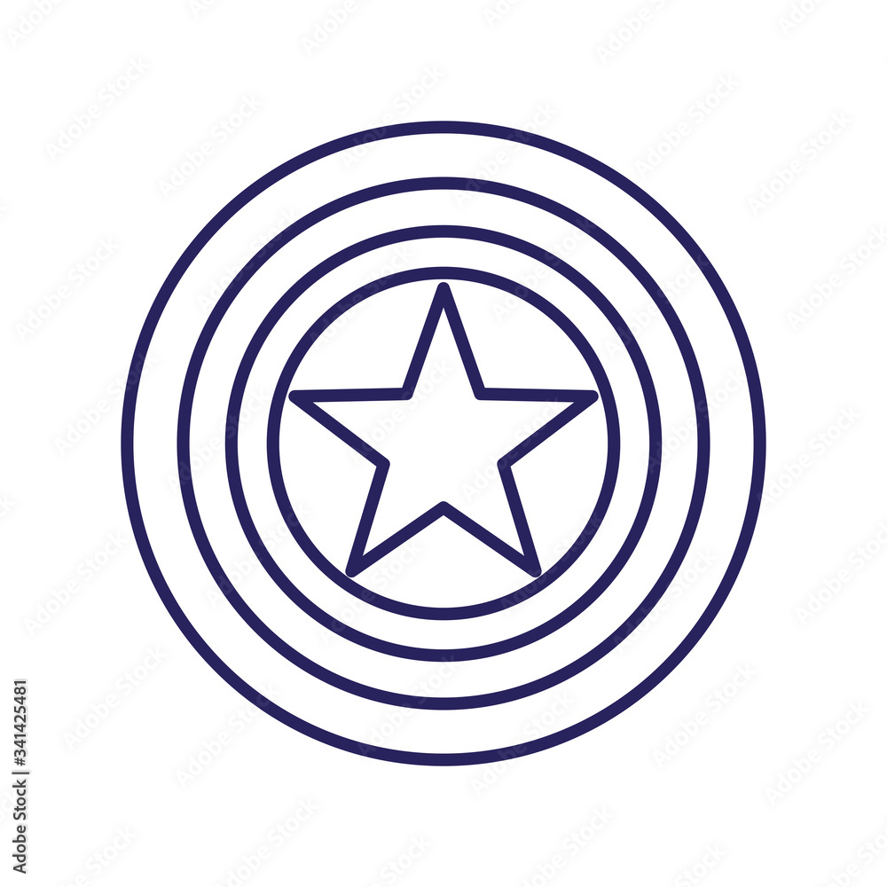 Isolated party card with stars line style icon vector design Isolated party card with stars line style icon vector design