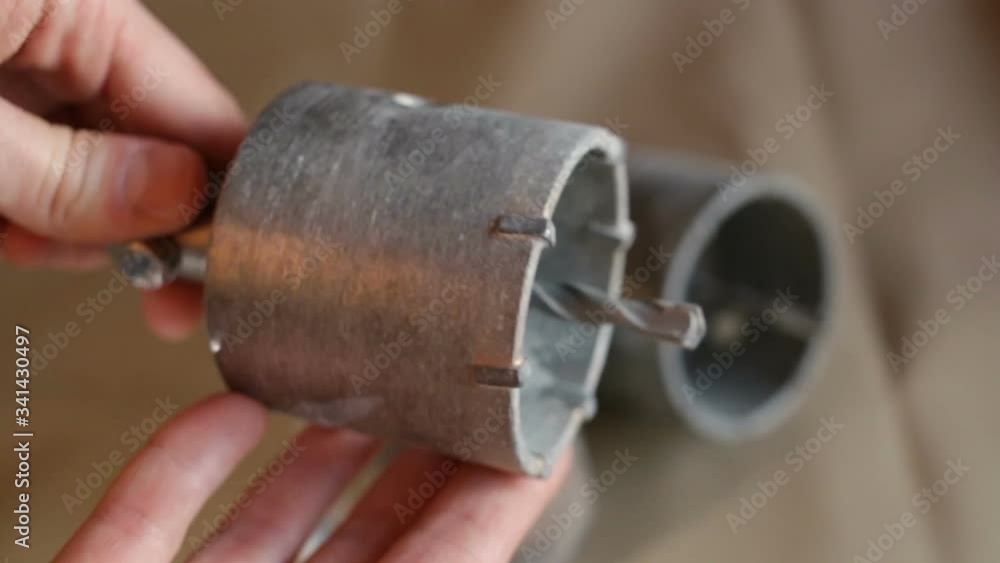 Special drill for creating holes in stone, concrete, plaster, brick. The tool is used for