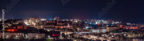 Midnight panorama of the Chortkiv  photo