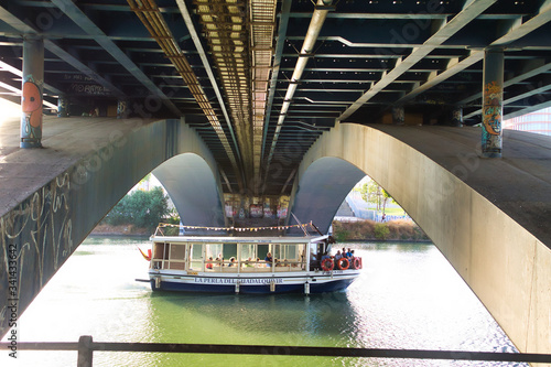 boat on river seville