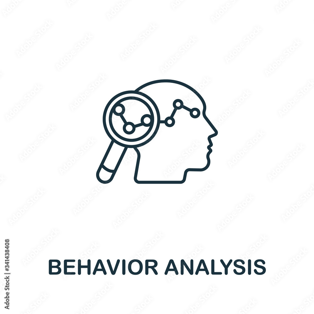 Behavior Analysis icon from artificial intelligence collection. Simple