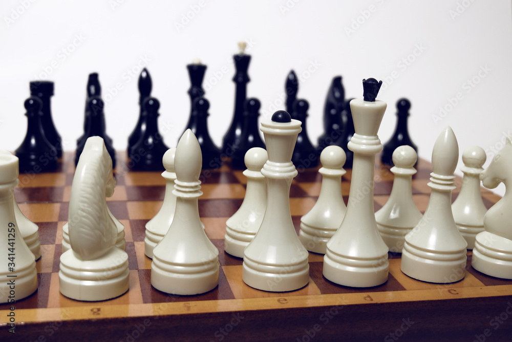 Chess board game concept of business ideas and competition and strategy ideas concep.