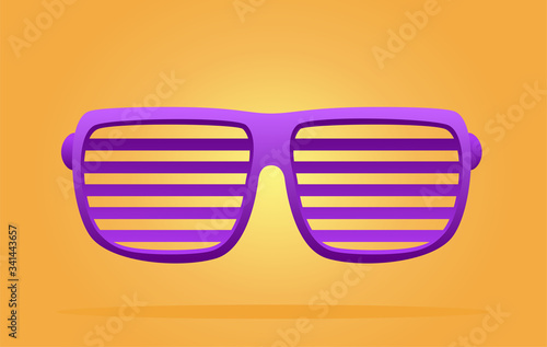Purple sunglasses summer background concept. To see the other vector sunglasses illustrations , please check Glasses collection.