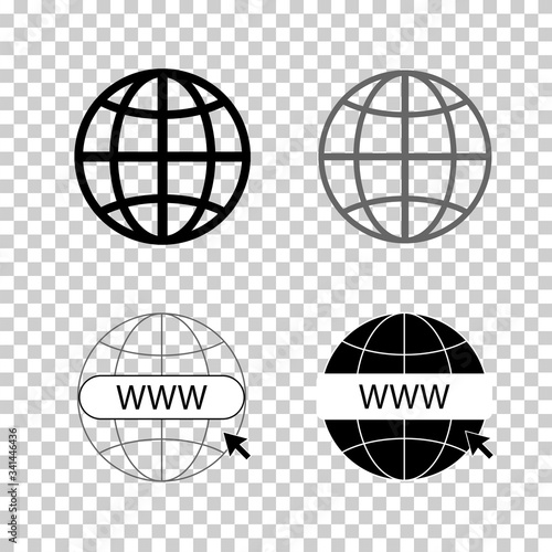 Www icons collection. Web site icons.