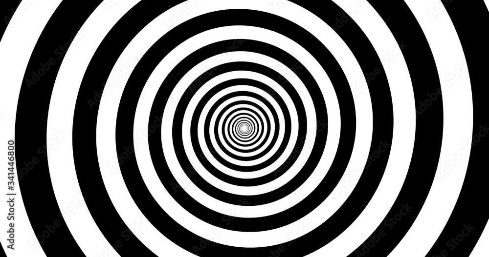 Black and white spiral animated background Black and white spiral animated background