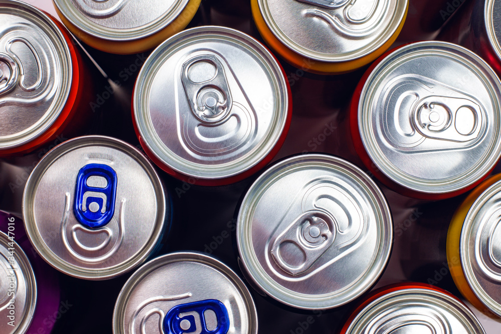 Group of aluminium cans, cold drink. Group of aluminium cans, cold drink.