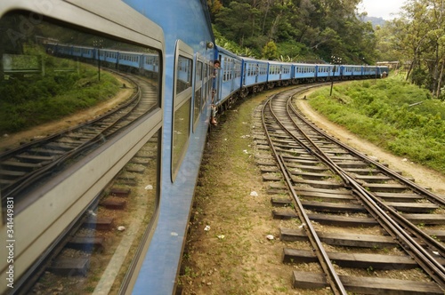Train through Sri Lanka