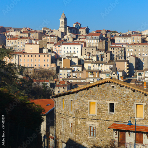 view of the town of Annonay, Ardèche, Auvergne Rhône-Alpes photo