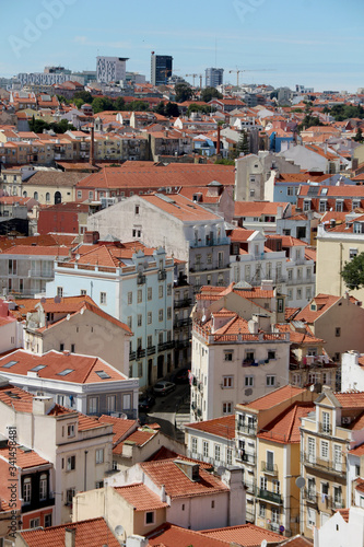 panorama of the old city Lisboa