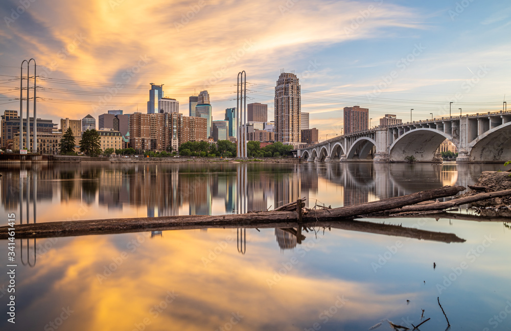 Minneapolis Sunset Reflection 2
