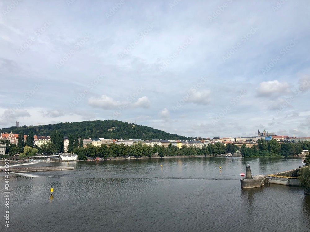 Fototapeta premium view of the river in prague