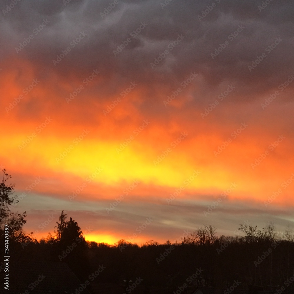 Sonnenuntergang, Abendrot in Böblingen Sonnenuntergang, Abendrot in Böblingen