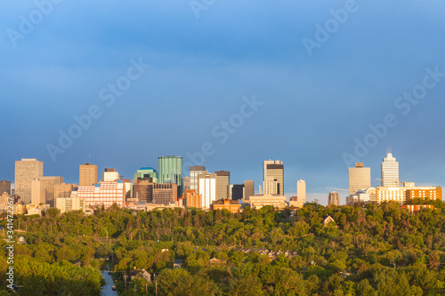 Morning panorama of Edmonton