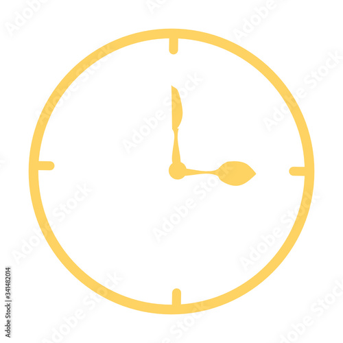 Eat time, clock, watch icon. Concept of UI design elements. Digital countdown app, user interface kit, mobile clock interface. It's time to lunch sign