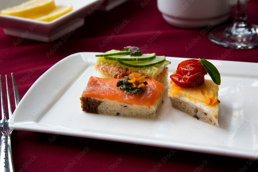 Attrctive, delicious, delicate tea sandwiches Attrctive, delicious, delicate tea sandwiches