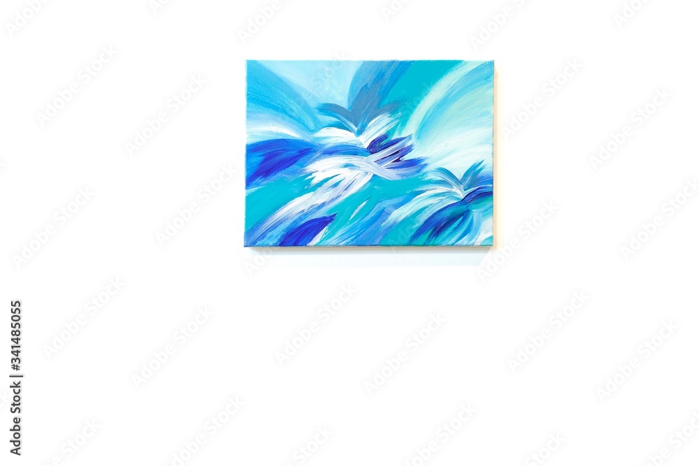 Naklejka premium Abstract acrylic fluid-art painting