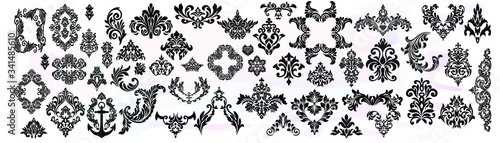 Vector French Luxury rich intricate ornaments. Victorian Royal Style decor