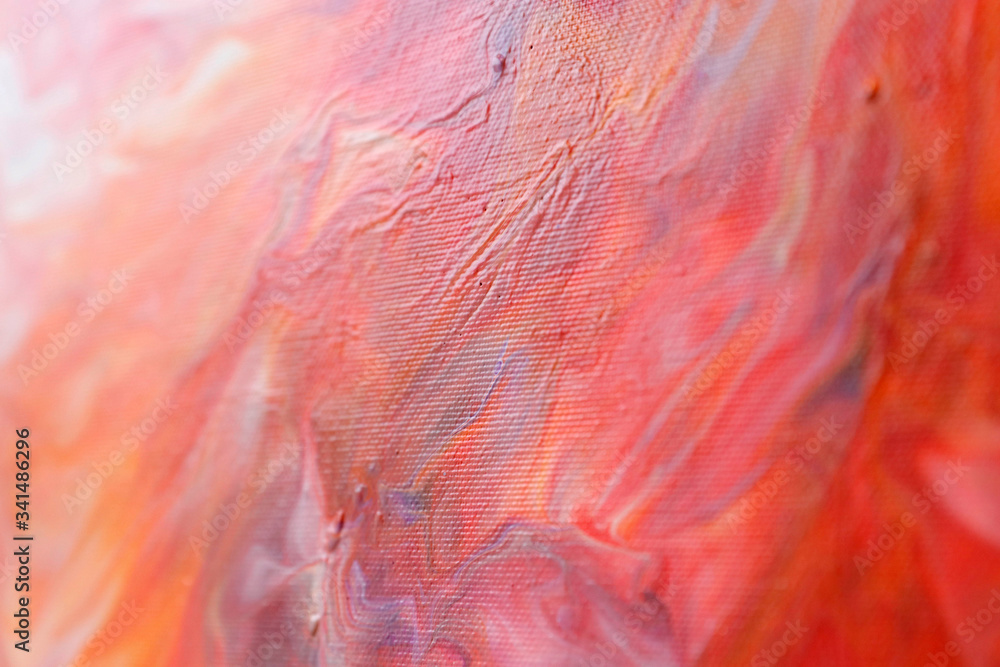 Abstract acrylic fluid-art painting