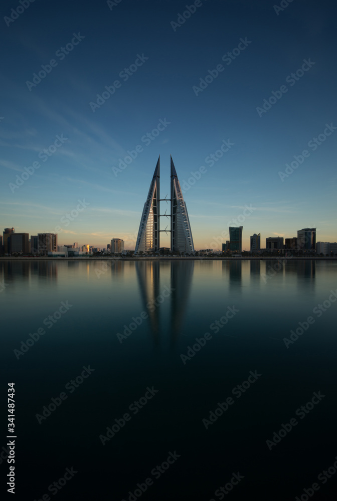 Beautiful Bahrain with iconic buildings