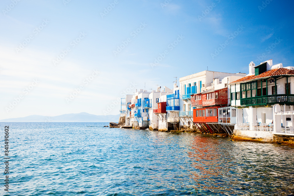 Little Venice on Mykonos island, Greece