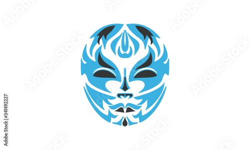 Mascara Kabuki Rei Blue