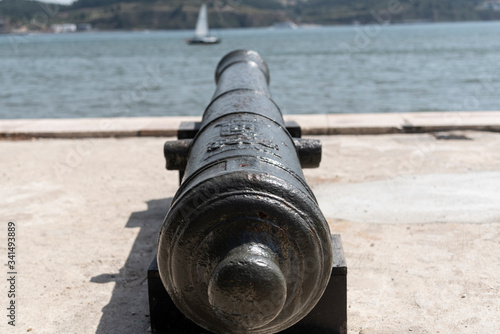 A black cannon in Belem (Lisbon)