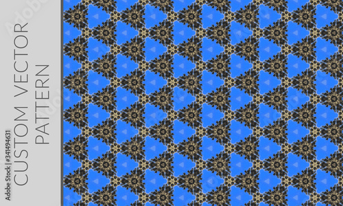 Blue Fancy Vector Pattern