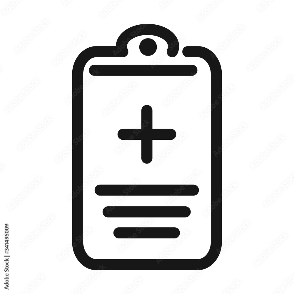report medical clipboard medical and health care line style icon report medical clipboard medical and health care line style icon