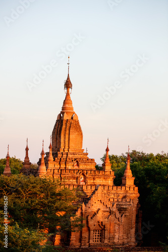 Stunning landscape of Bagan temples