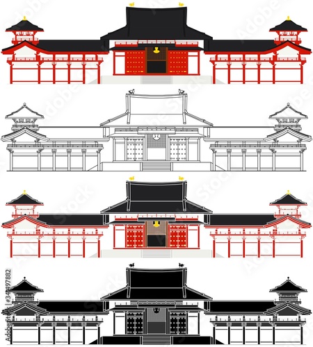 Byodo in Temple in front view