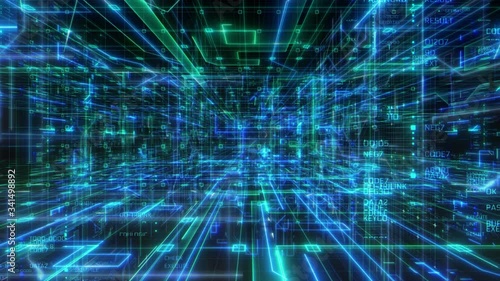 Wallpaper Mural Technology Interface Computer Circuit Data Digital Screen Background Loop Torontodigital.ca