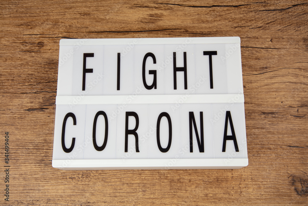 Fototapeta premium Fight Corona