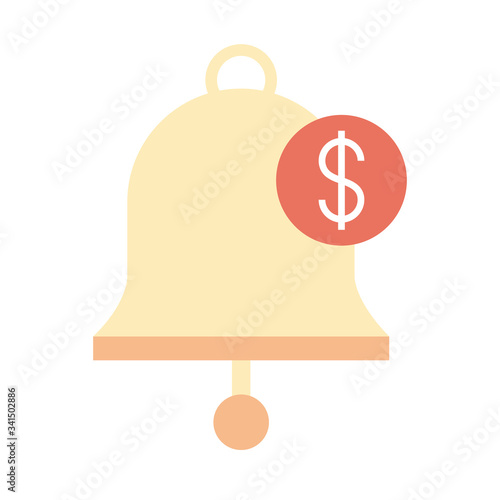 mobile banking, message notification money flat style icon