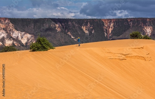 Jalapao sand dunes and the Espirito Santo mountain range in the horizon  Dunas do Jalapao e serra do espirito santo ao fundo .
