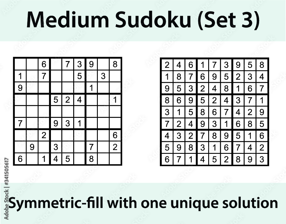 Sudoku Game With Solution 15582377 Vector Art at Vecteezy