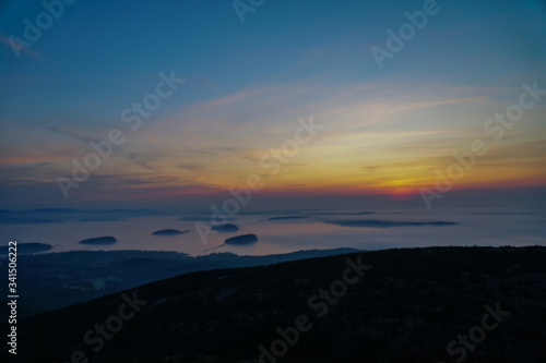 sunrise over the mountains