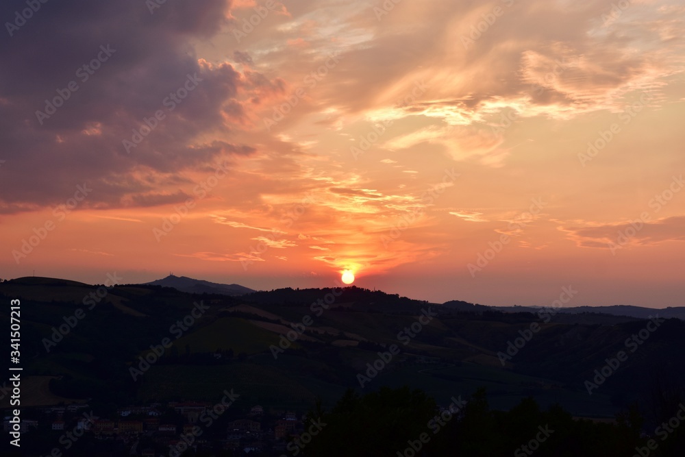 Tramonto a Forlì